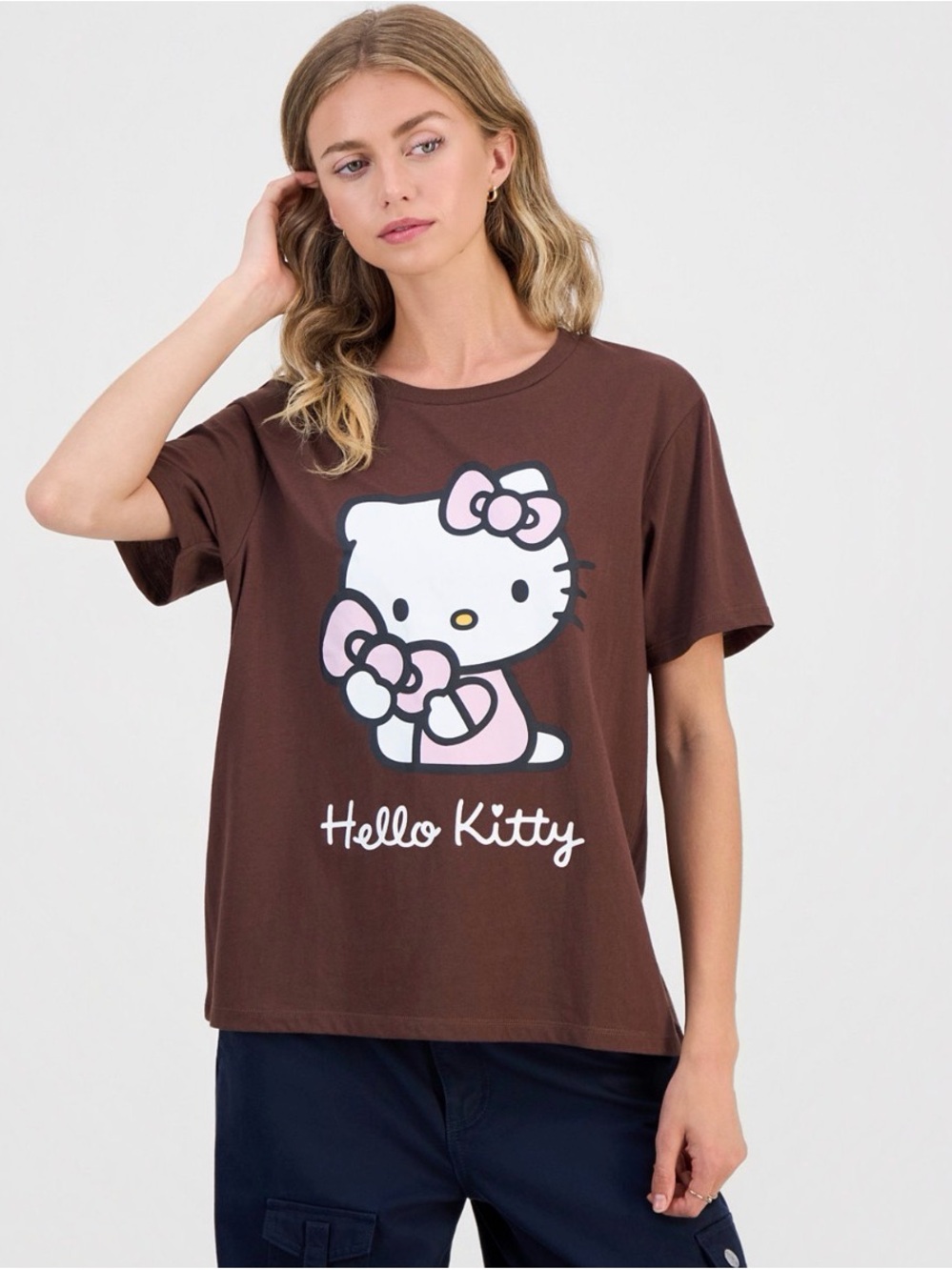 Hello Kitty Brown graphic 2 available sizes small and XS